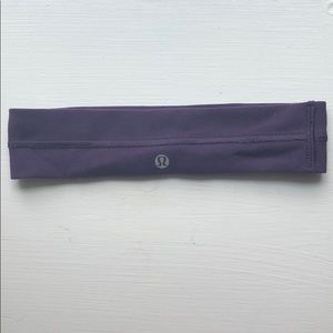 lululemon fly away tamer headband purple